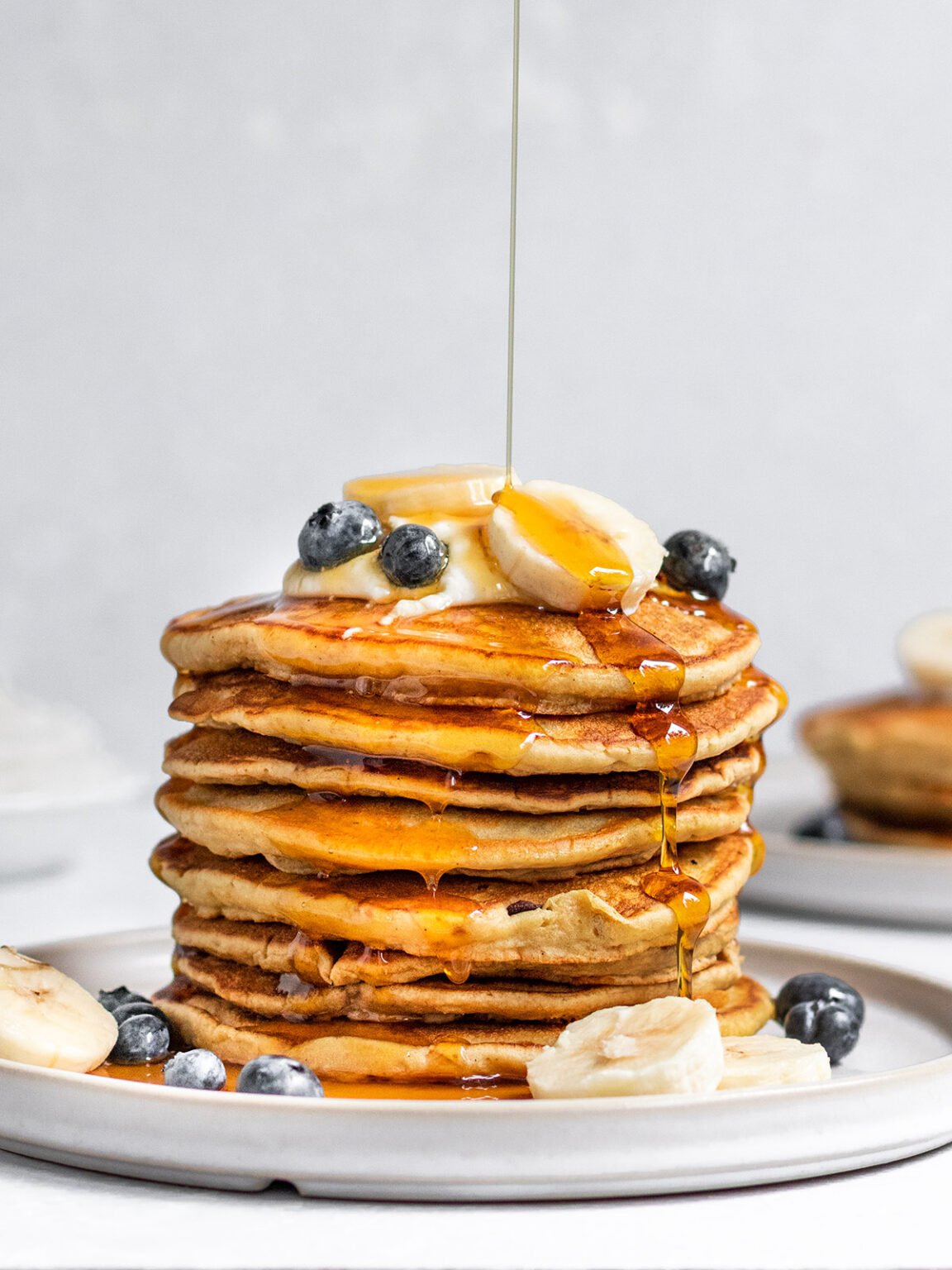 Vegan Banana Blender Pancakes ShortGirlTallOrder