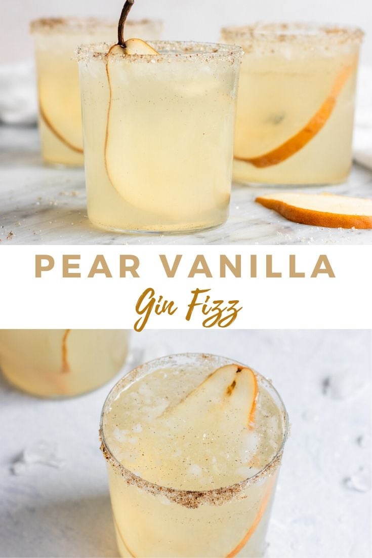 Pear Vanilla Gin Fizz ShortGirlTallOrder