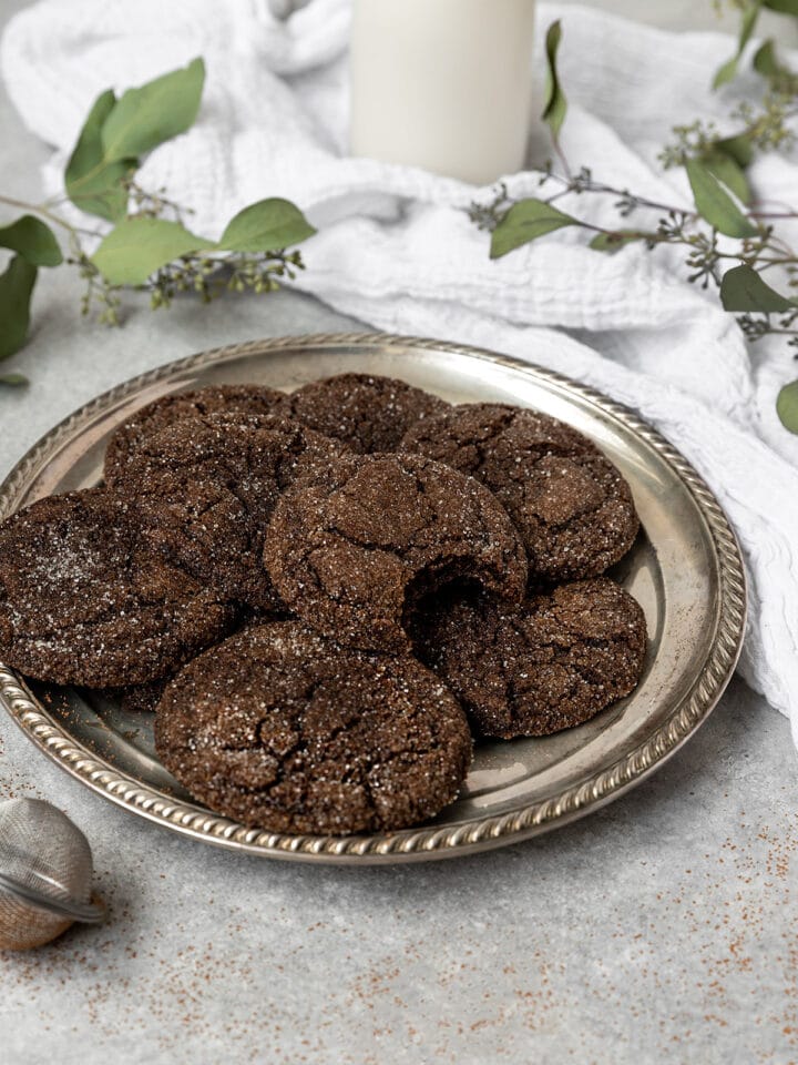 Vegan Chocolate Sugar Cookies - ShortGirlTallOrder