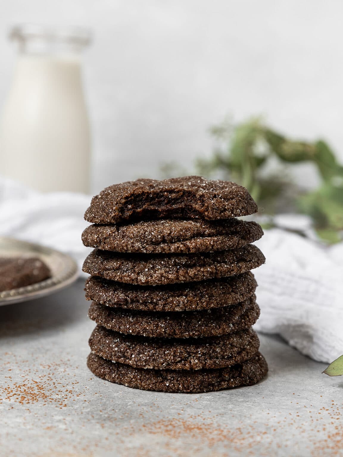 Vegan Chocolate Sugar Cookies - ShortGirlTallOrder