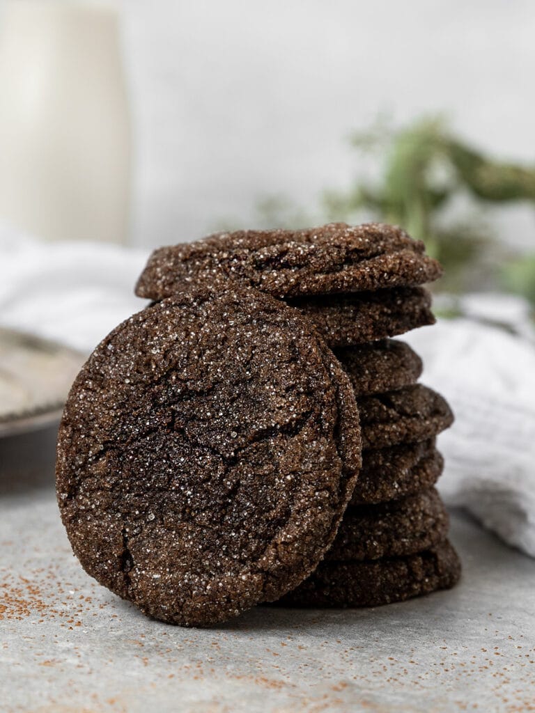 Vegan Chocolate Sugar Cookies - ShortGirlTallOrder