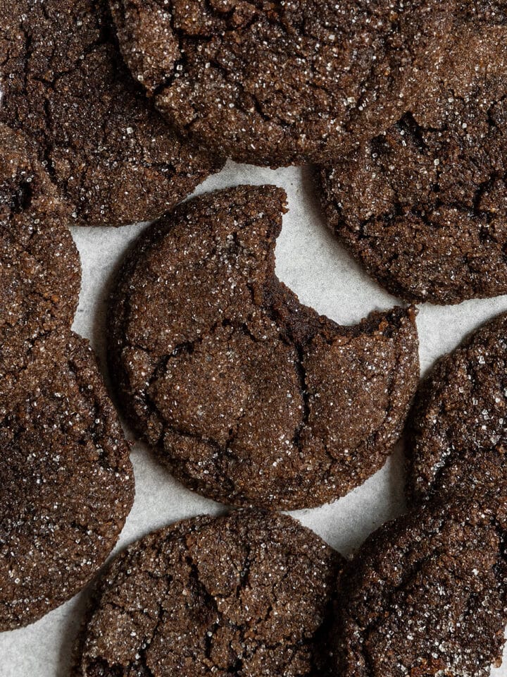 Vegan Chocolate Sugar Cookies - ShortGirlTallOrder