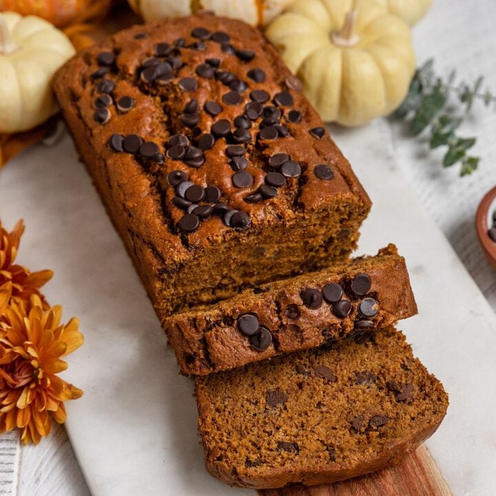 Vegan Pumpkin Chocolate Chip Bread Shortgirltallorder