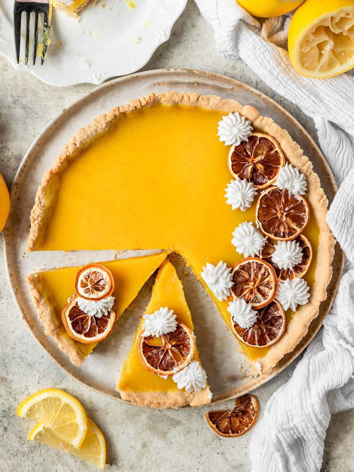 Vegan Lemon Tart (GF) ShortGirlTallOrder