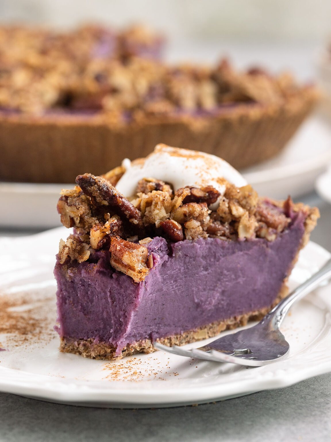 Vegan Purple Sweet Potato Pie - ShortGirlTallOrder