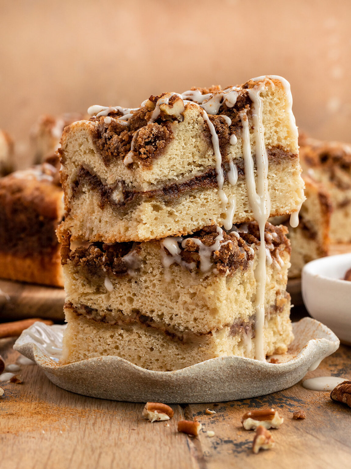 Vegan Maple Pecan Coffee Cake ShortGirlTallOrder