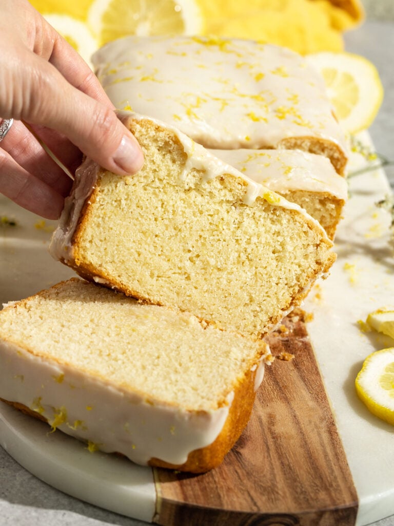 Vegan Lemon Loaf Cake - ShortGirlTallOrder