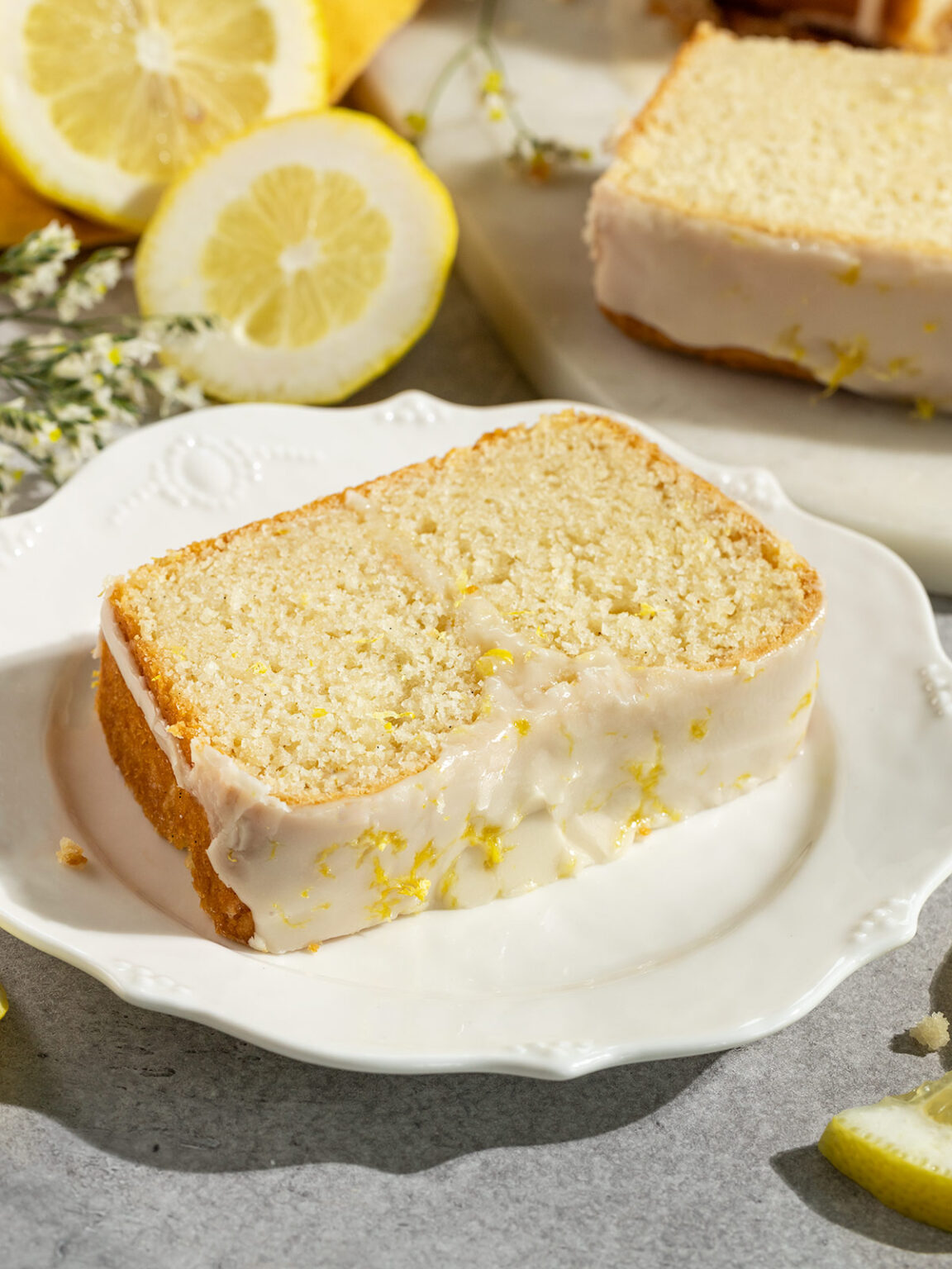 Vegan Lemon Loaf Cake - ShortGirlTallOrder