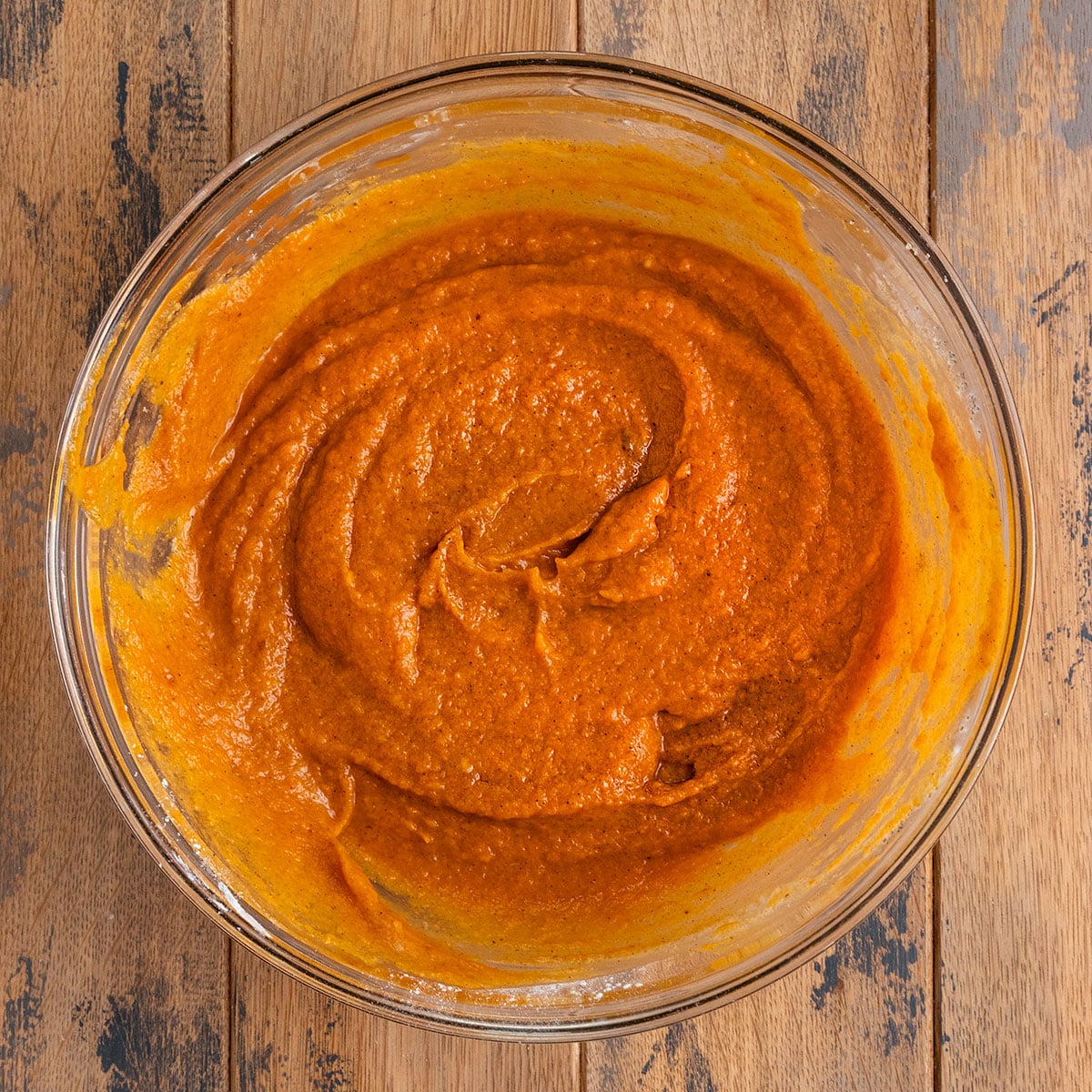 for of a silky orange pumpkin pie filling.